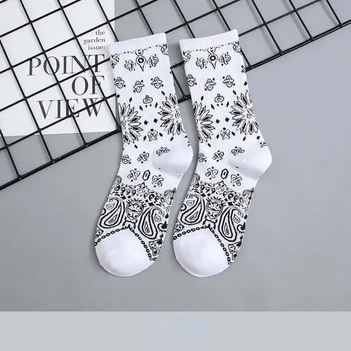 Chaussettes montantes en coton pour hommes et femmes, chaussettes Hip Hop Long Tube, Tide Mountain Street, Lotion Board, Sports d'automne et d'hiver
