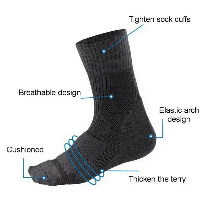 Chaussette thermique en laine mérinos pour hommes et femmes