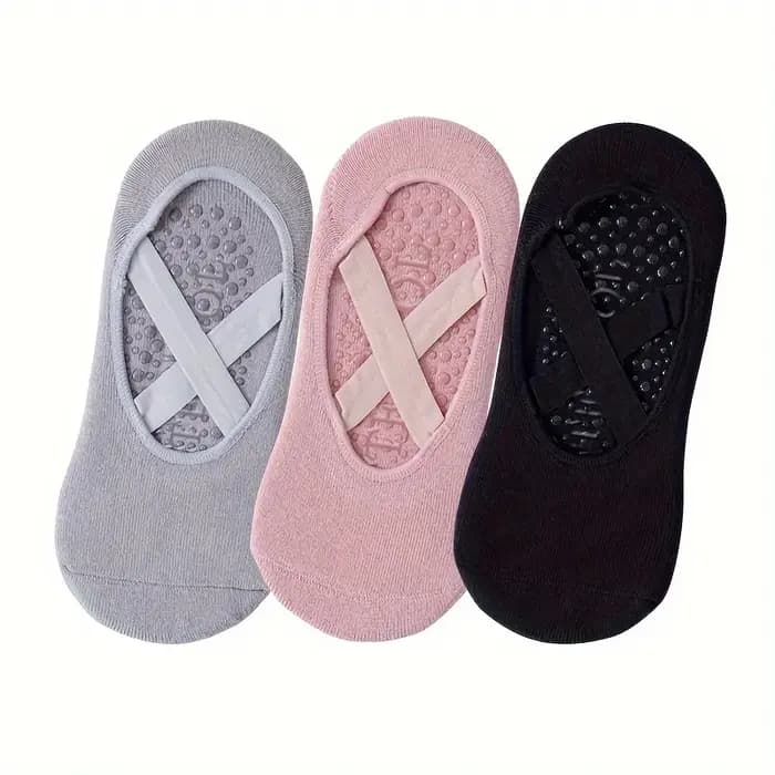 Chaussettes de yoga antidérapantes professionnelles pour femmes, 1/2/3/4/5 paires, pour fitness, exercice, pilates aérien