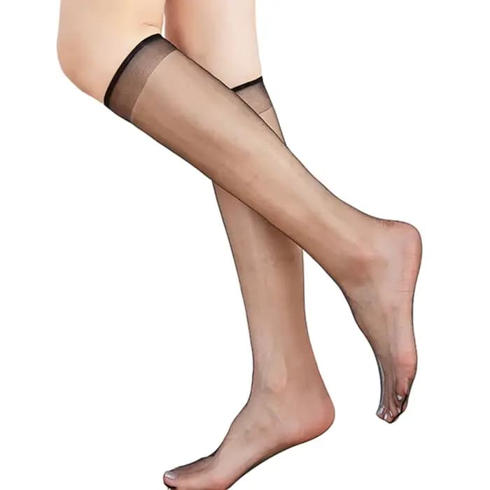 Collants sans pieds pour femmes, avec boucle d'orteil, bas en résille noirs, tenue bureau élégante,