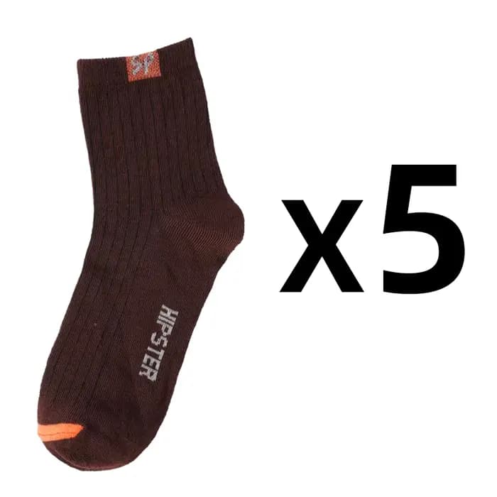 5 paires/lot chaussettes pour hommes Polyester coton mode rue amusant nouveaux Styles Tube moyen dou