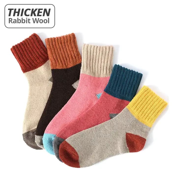 HSS – chaussettes thermiques en coton épais et chaud pour femme
