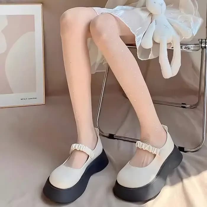 Collants étoiles Sexy à paillettes pour femmes, bas en soie, maille extensible, mode polyvalente, ch