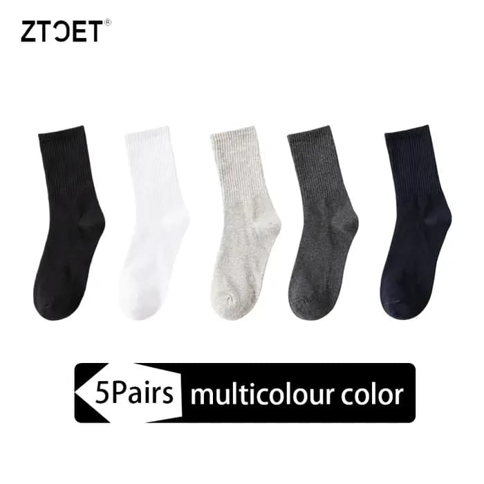 Nouvelles chaussettes pour hommes coton peigné automne hiver noir affaires longues
