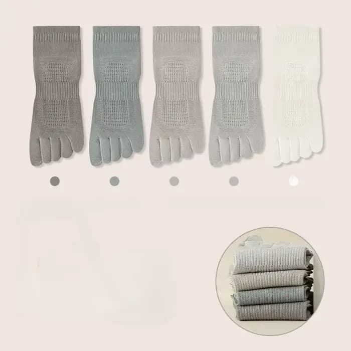 Chaussettes à cinq doigts pour hommes, chaussettes Parker en maille d'été, doigts dans, chaussettes
