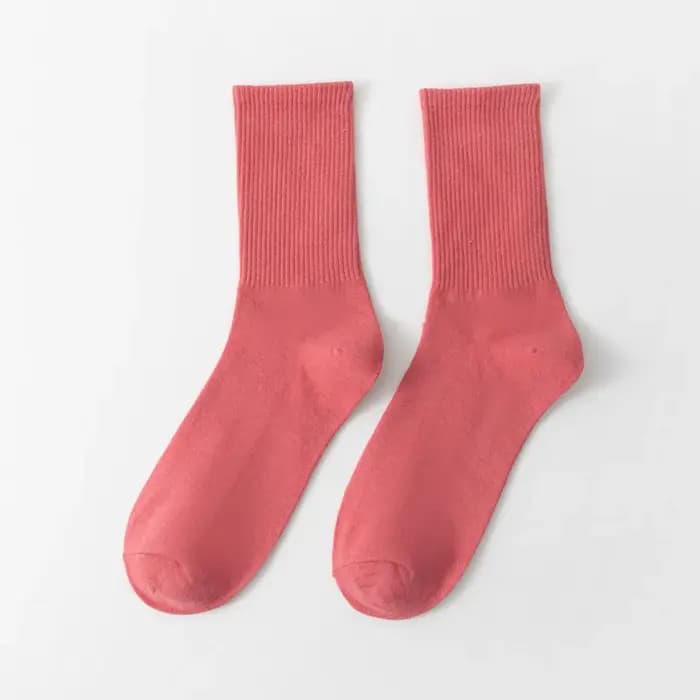 1 paire de chaussettes d'été en coton pour femmes et hommes, chaussettes courtes respirantes et confortables, absorbant la sueur, automne et hiver