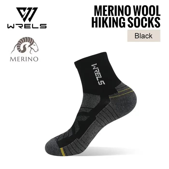 WRELS 1/3 paires chaussettes en laine mérinos chaud épais coussin