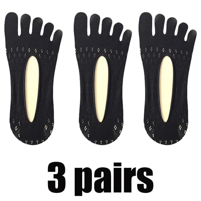 3/5 paires de chaussettes à bout ouvert pour femmes, respirantes, ultra-fines, élastiques, invisibles, simples et confortables, pour l'été.