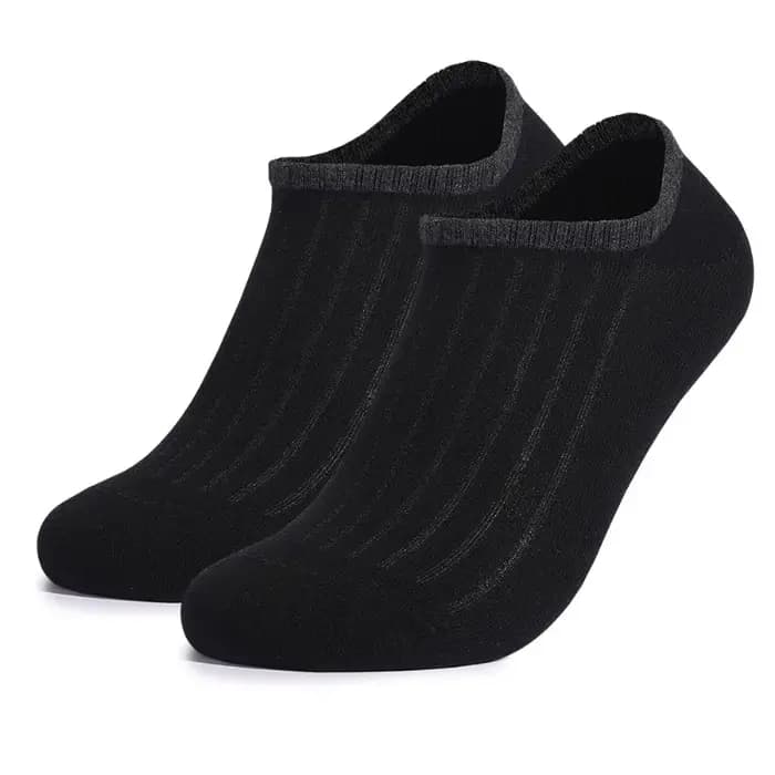 Chaussette courte pour hommes pour printemps été automne décontracté coton noir blanc gris respirant Invisible