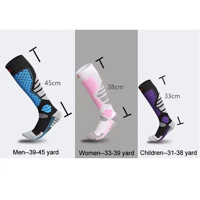 GTUBIKE nouveau hiver chaud chaussettes de Ski anti-dérapant épaissi Compression Snowboard
