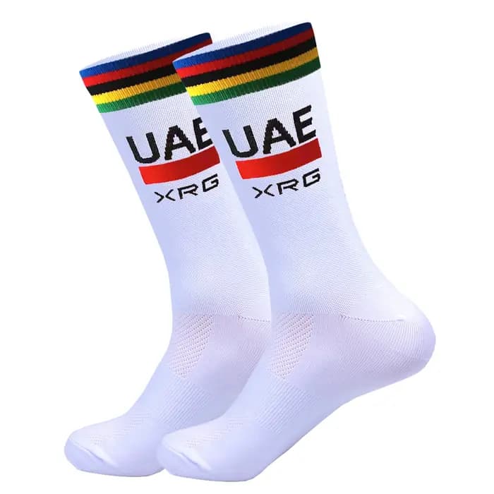Nouveau noir FDJ chaussettes de cyclisme équipe des EAUES chaussettes de football antidérapantes rembourrées respirantes course Yoga basket-ball randonnée sport chaussettes de poignée