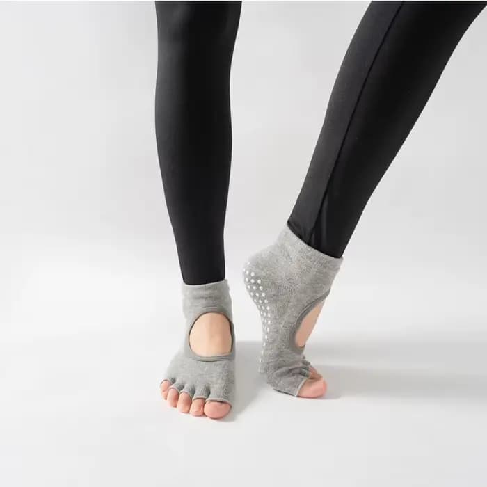 Five Parker-Chaussettes de yoga coordonnantes en coton pour femme, dos nu, danse, ballet, ouvert, demi-respirant, fitness, sport, pilates
