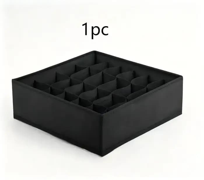 Boîte de rangement pliable à 24 compartiments, organiseur en tissu pour chaussettes et sous-vêtements, pour armoire, tiroir, organisation de la maison