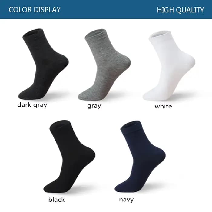 5 paires/lot grande taille hommes chaussettes coton 42