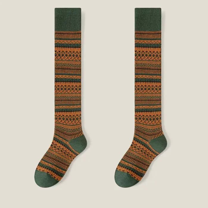Chaussettes femmes moyen et haut Tube mollet et genou