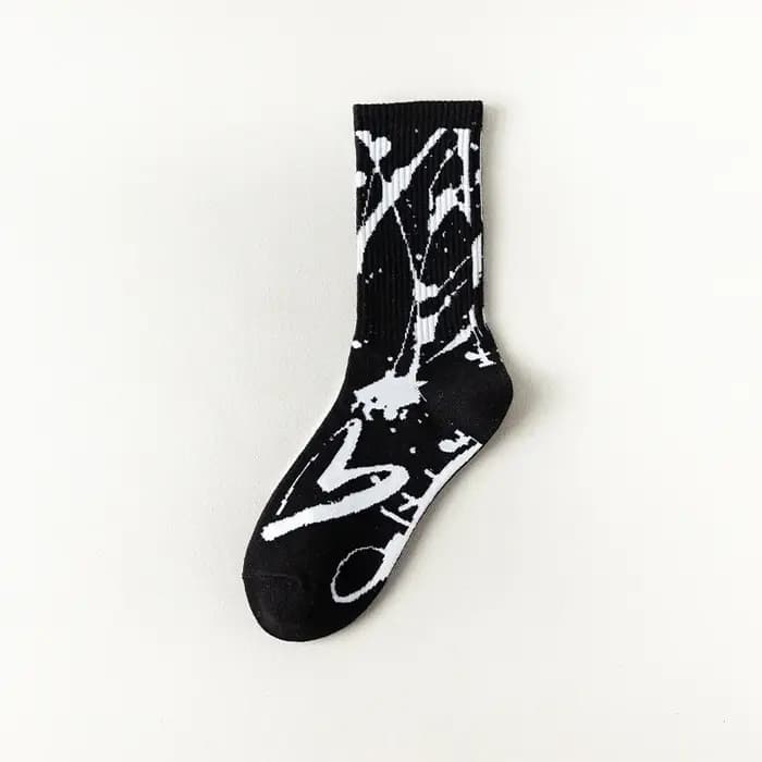 Chaussettes hautes à tube long hip-hop pour hommes