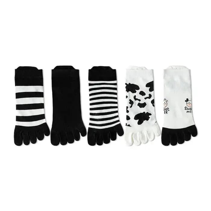 5 paires de chaussettes à cinq doigts pour femmes