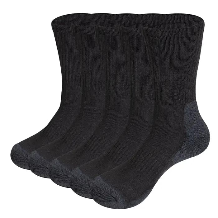 YUEDGE hommes chaussettes hiver confortable thermique chaud coussin équipage sport randonnée Trekking