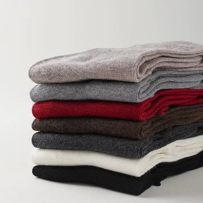 Chaussettes à manchette en laine Ultra fine haut de gamme pour femmes