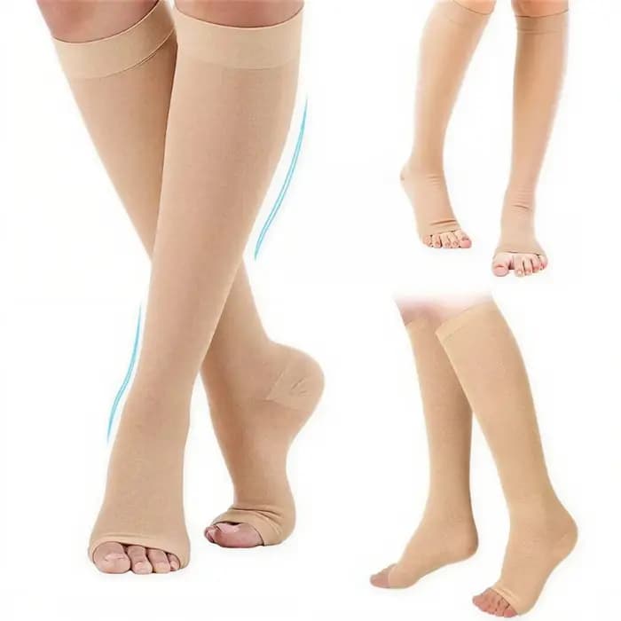 Chaussettes de compression S-XXL 1 paire médicale prévenir les varices tuyau de soutien sans orteils pour femmes hommes