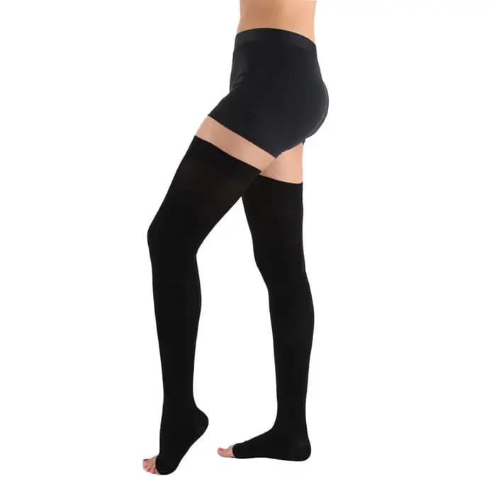 Bas de contention pour hommes et femmes 20-30 mmHg – Chaussettes de soutien ferme pour varices, œdèmes, grossesse et récupération