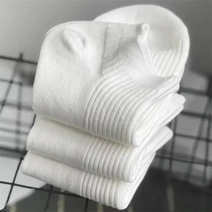 5 paires/pack chaussettes femmes 100% coton Invisible absorbant la sueur filles Tube bas bateau