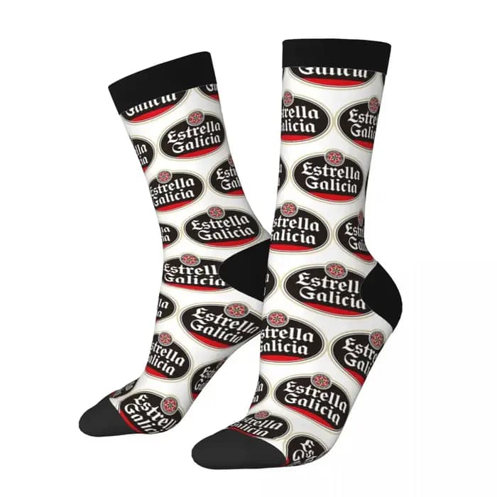 Chaussettes pour hommes Estrella Galicia bière espagne espagnol Lager