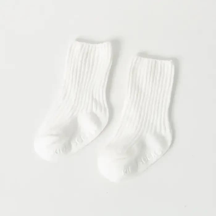Chaussettes coordonnantes en coton pour bébé