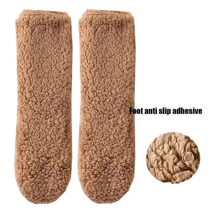 1/2 paires de chaussettes en polaire épaisse pour hommes
