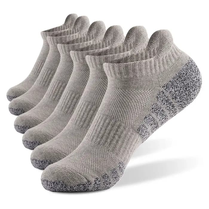 6 paires de chaussettes de sport à la cheville, chaussettes athlétiques basses, tricot épais, chaussettes d'automne et d'hiver, Fitness en plein air, respirantes, à séchage rapide