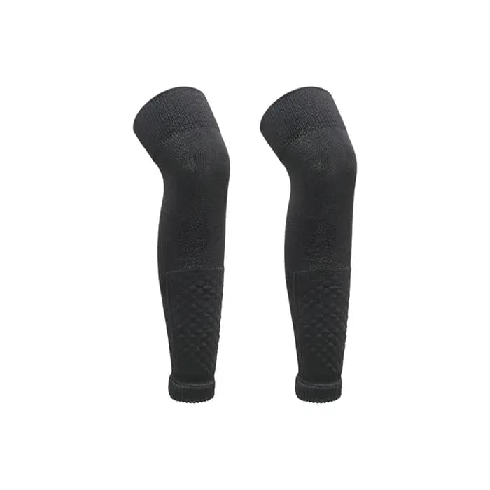 Loogdeel 1 paire de chaussettes de Football manches de mollet Protection des genoux pour adultes