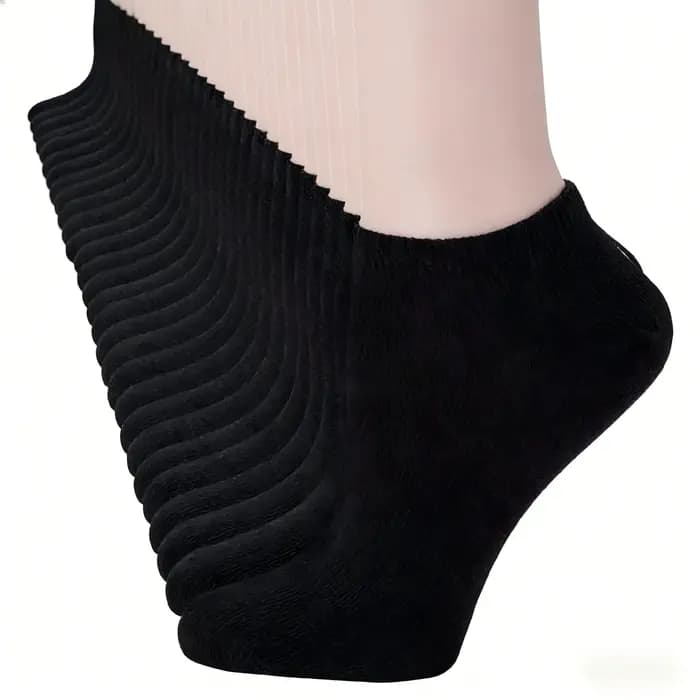 Chaussettes courtes de sport unisexes de couleur unie
