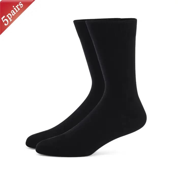 5 paires de chaussettes pour hommes ensemble surdimensionné Simple affaires sport polyvalent mi
