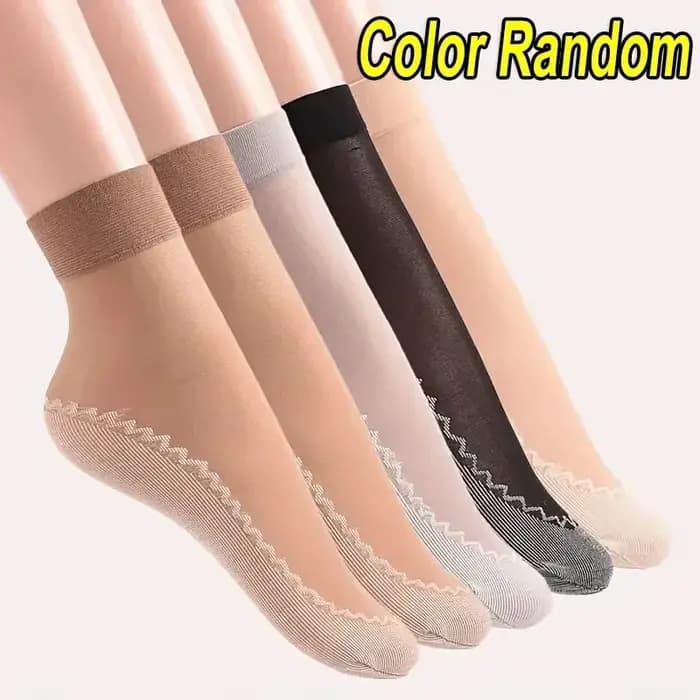 InjVelvet-Chaussettes courtes en dentelle élastique pour femme
