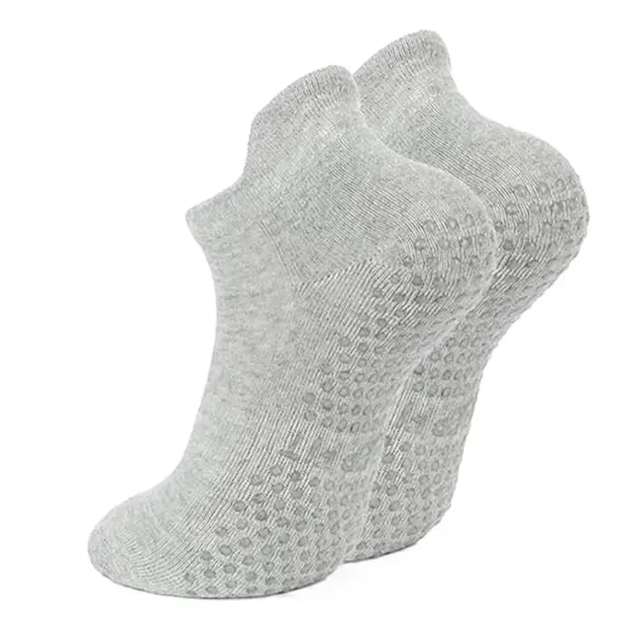 1 paire de chaussettes de Pilates à double grip antidérapant pour le yoga et le sport