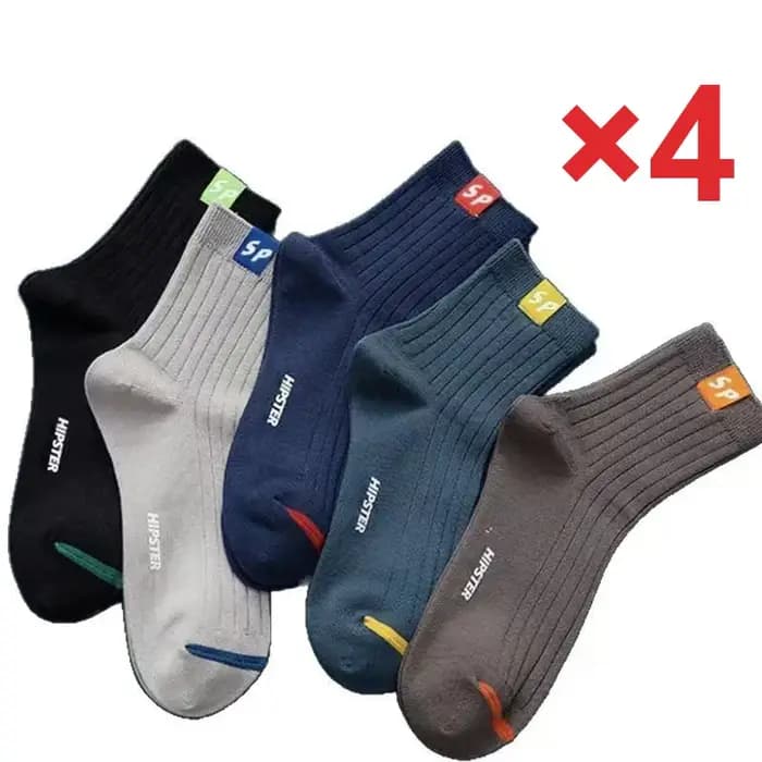 20 paires de chaussettes mi-longues pour hommes