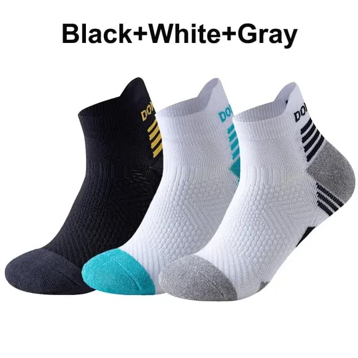 3 paires de chaussettes de course Marathon pour hommes et femmes