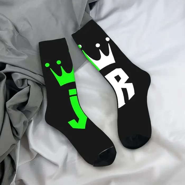 Rappeur j-jc Reyes chaussettes bas drôles printemps