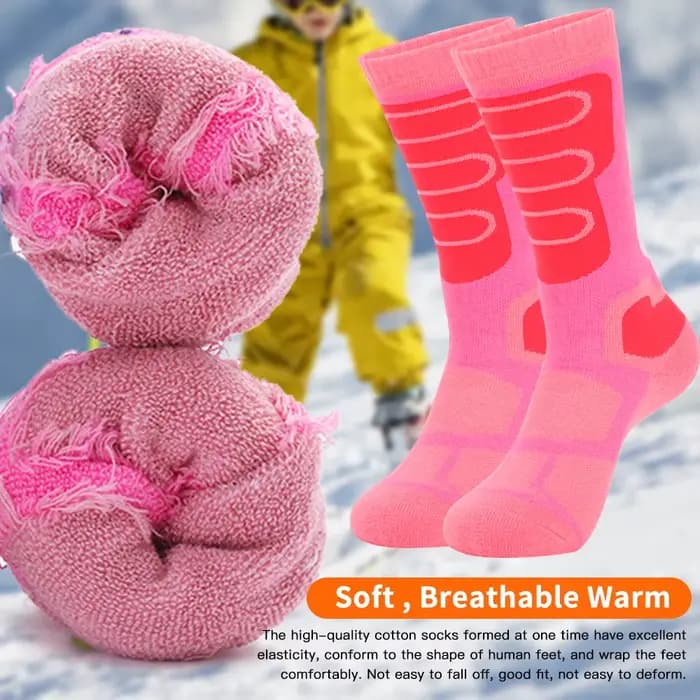 Chaussettes de ski thermiques chaudes pour enfants