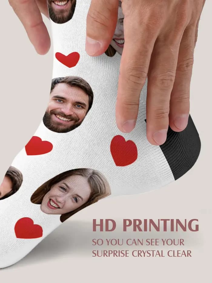 Chaussettes personnalisées avec photo personnalisée