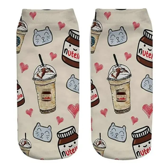 Nouvelles chaussettes amusantes imprimées en 3D