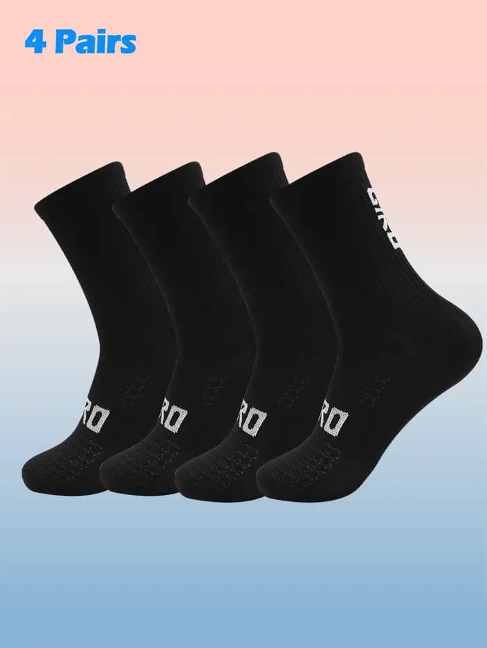 Chaussettes de cyclisme hommes 4 paires/ensemble