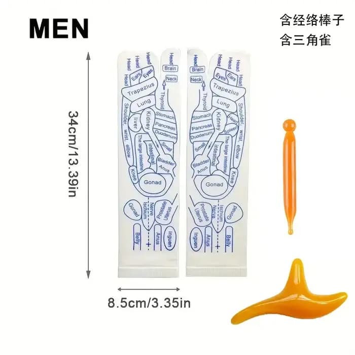 Massage des pieds chaussettes d'acupression soulager les pieds fatigués chaussettes Acupoint masseur de pieds chaussettes de réflexologie physiothérapie outil de soin des pieds