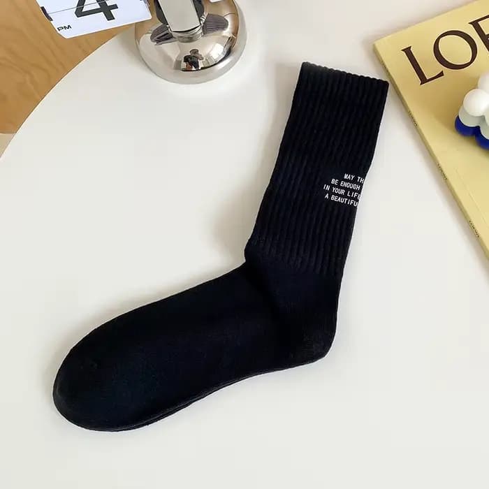 2023 nouveaux hommes chaussettes Harajuku mode lettre drôle Skateboard Cool chaussettes unisexe pour