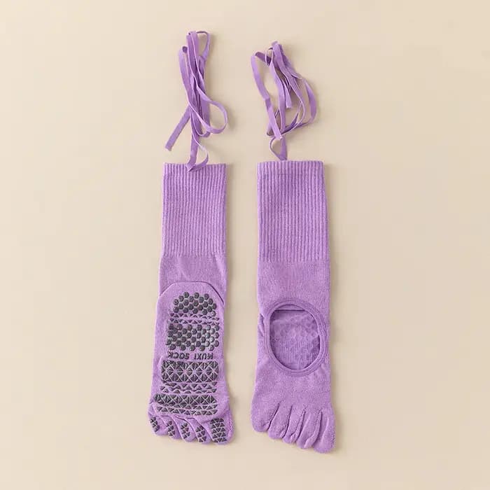 Chaussettes blanches à cinq doigts pour femmes – Chaussettes de sport