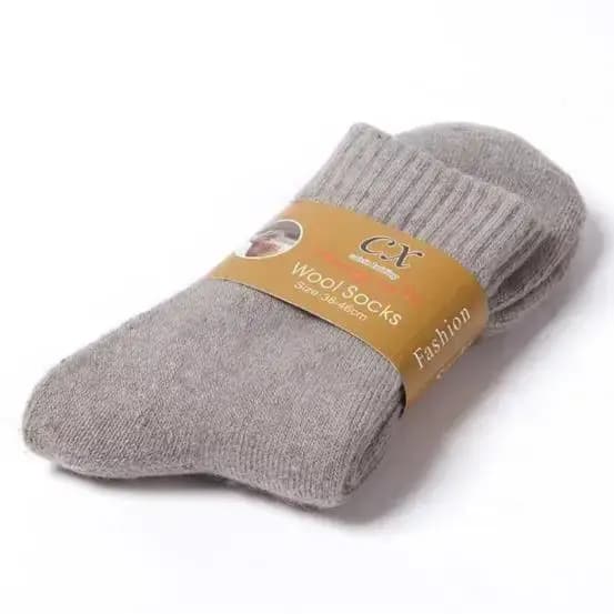 3 paires/lot nouveau grande taille hommes chaussettes laine hiver épais chaud hiver hommes Simple couleur unie extra épais éponge serviette chaussettes 2020