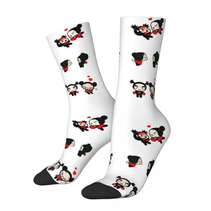 Chaussettes longues Pucca et Garu pour hommes et femmes