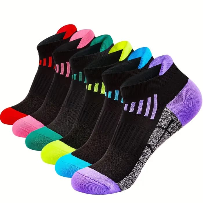 6 paires de chaussettes de compression de sport pour femmes