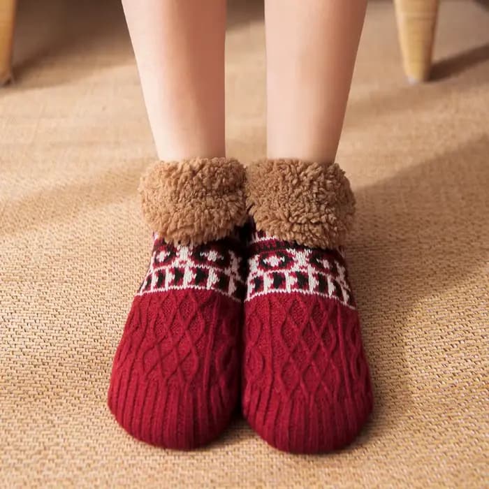 Chaussettes thermiques antidérapantes pour hommes et femmes