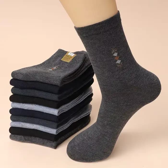 5 paires/lot hommes mode chaussettes épaissies quatre saisons loisirs respirant déodorant mi Tube coton
